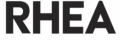 Rhea Solutions Oy:n logo mustilla jykevillä kirjaimilla